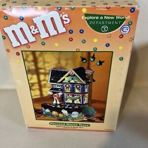 Dept 56 M&M's Haunted House Tours And Candy Dish Original Packaging Spooky Fun‎